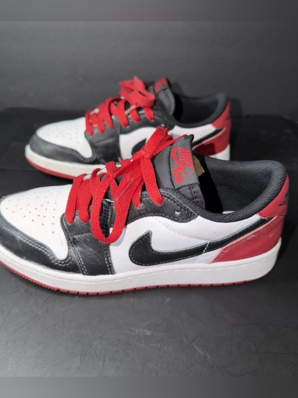 Nike Air Jordan 1 Black Toe Retro Low OG Size 5.5 Y  No Box